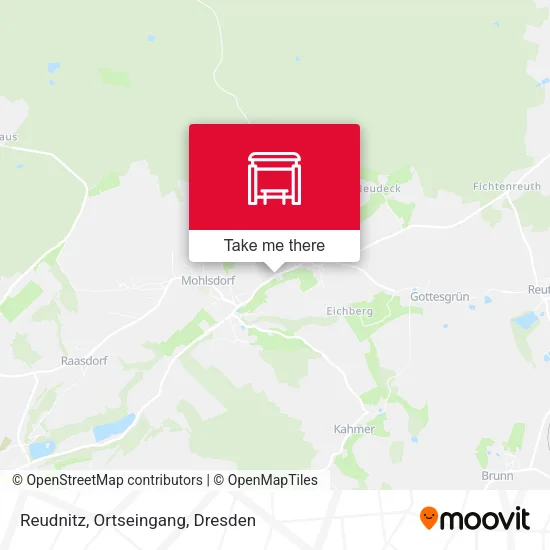Карта Reudnitz, Ortseingang
