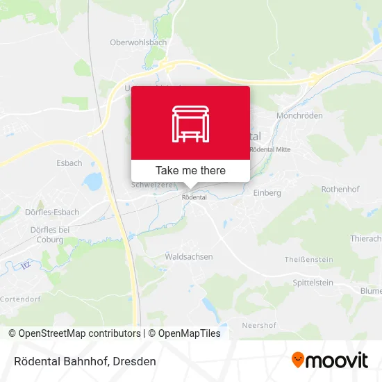 Rödental Bahnhof map