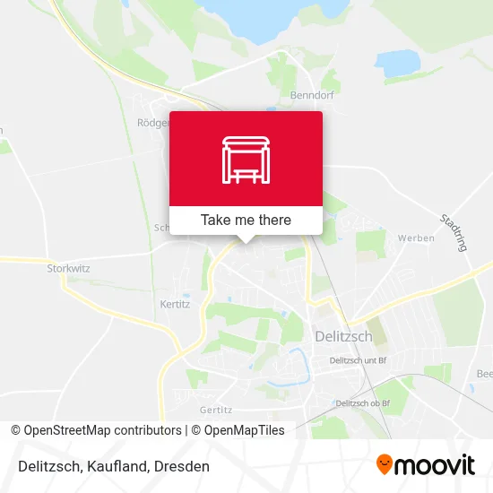 Delitzsch, Kaufland map