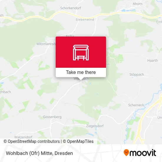 Wohlbach (Ofr) Mitte map