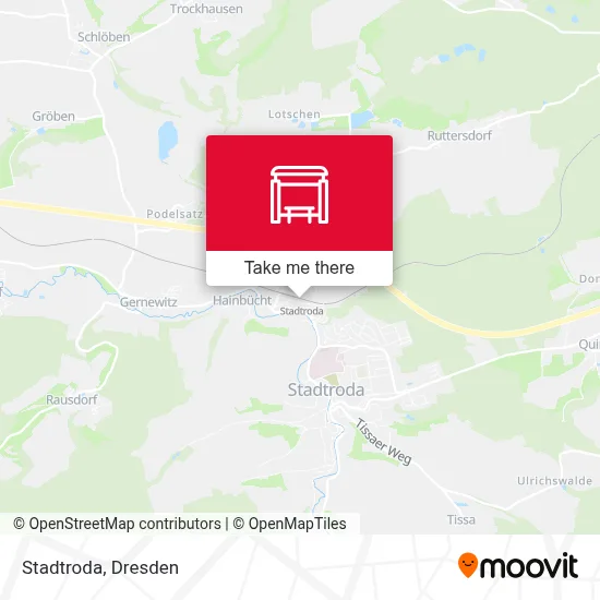 Stadtroda map