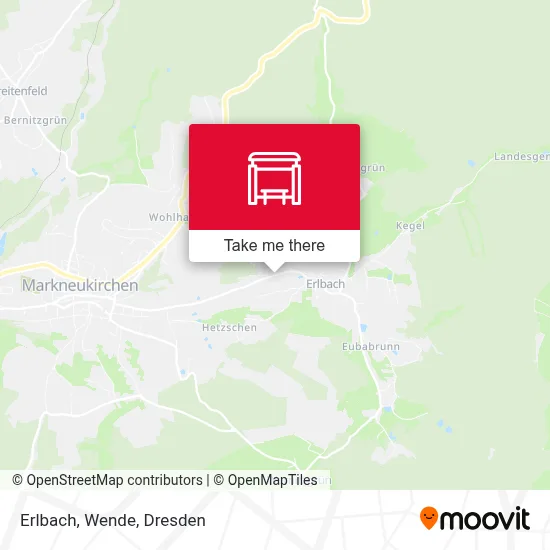 Erlbach, Wende map