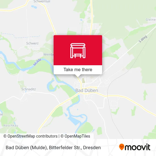 Bad Düben (Mulde), Bitterfelder Str. map