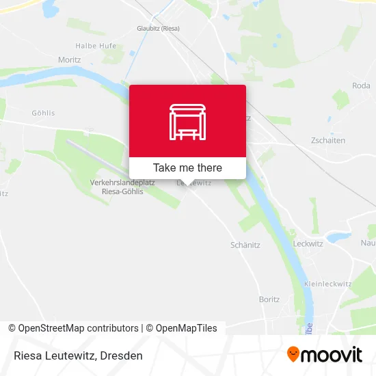 Riesa Leutewitz map