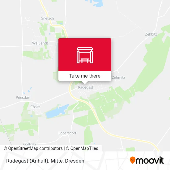 Radegast (Anhalt), Mitte map