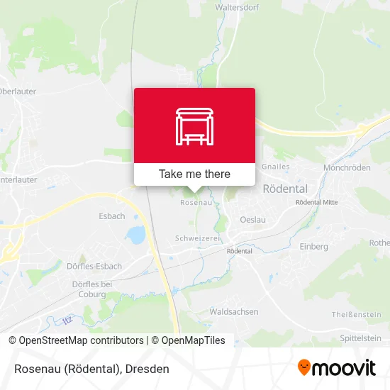 Rosenau (Rödental) map