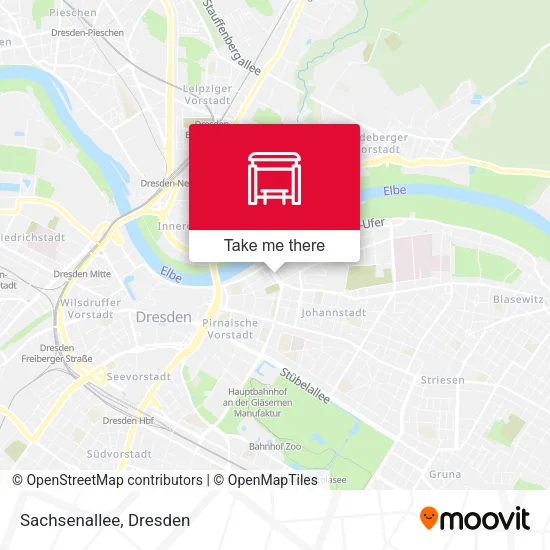 Карта Sachsenallee