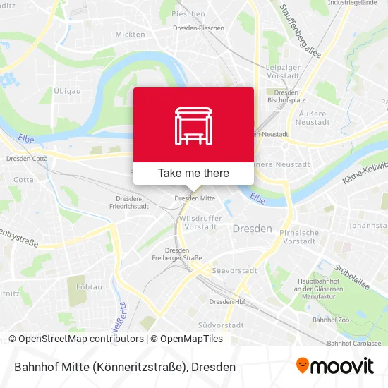 Карта Bahnhof Mitte (Könneritzstraße)