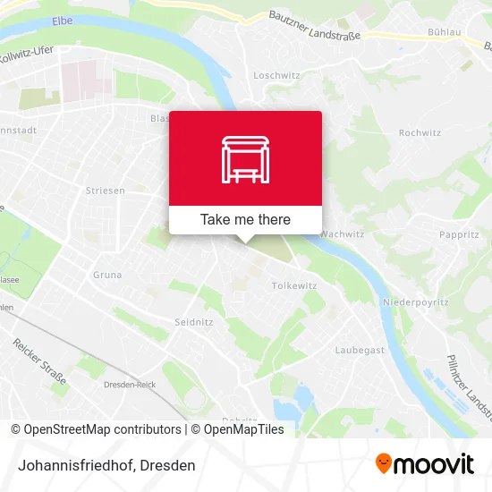 Карта Johannisfriedhof