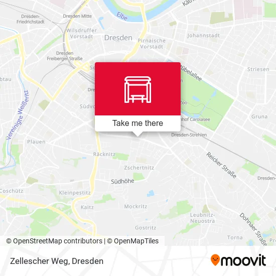Карта Zellescher Weg