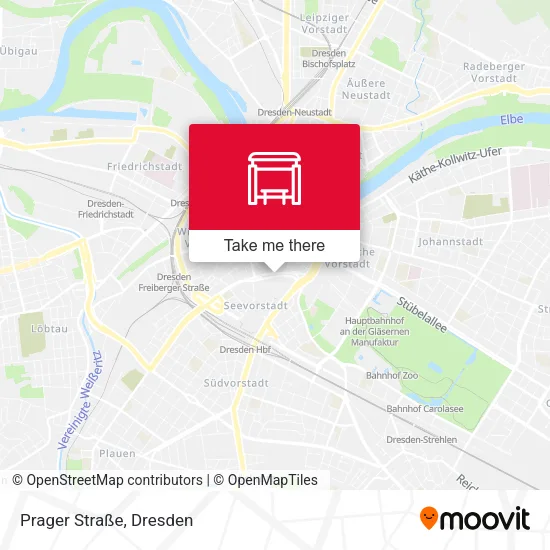 Карта Prager Straße