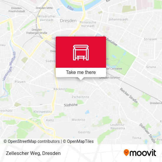 Карта Zellescher Weg