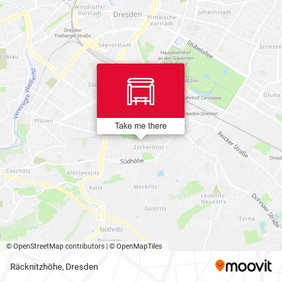 Карта Räcknitzhöhe