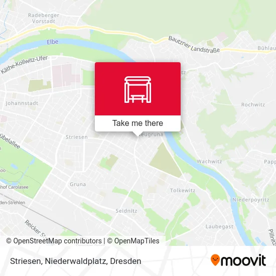 Карта Striesen, Niederwaldplatz