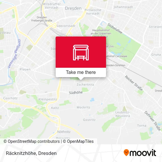 Карта Räcknitzhöhe