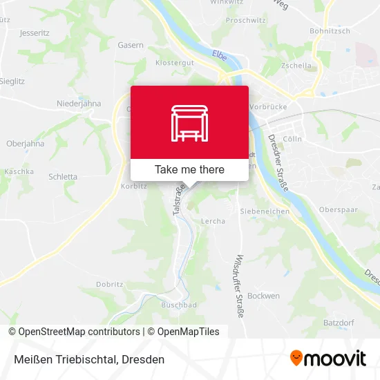 Карта Meißen Triebischtal