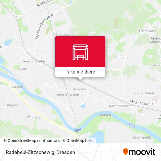 Карта Radebeul-Zitzschewig