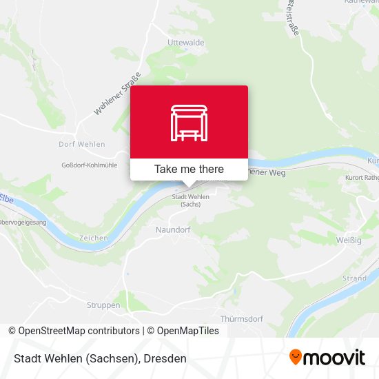 Карта Stadt Wehlen (Sachsen)