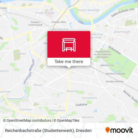 Reichenbachstraße (Studentenwerk) map