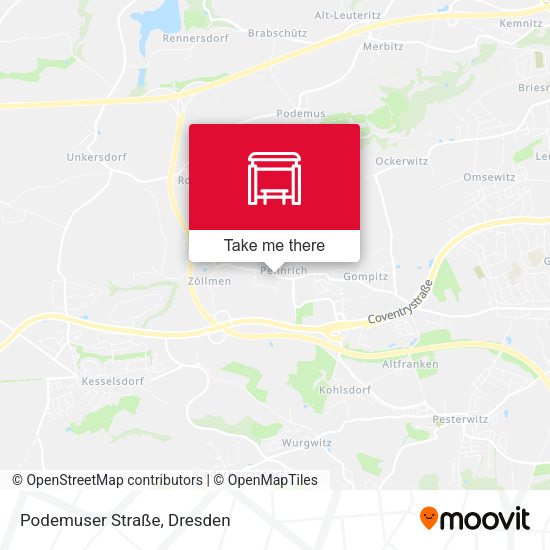 Карта Podemuser Straße