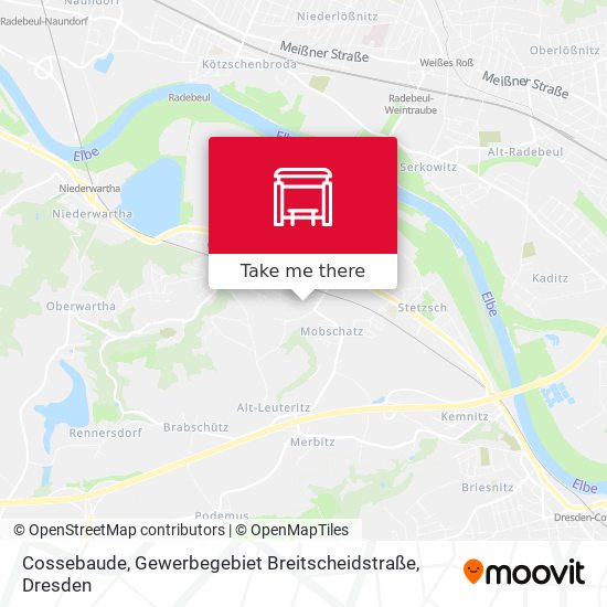 Cossebaude, Gewerbegebiet Breitscheidstraße map