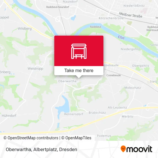 Карта Oberwartha, Albertplatz