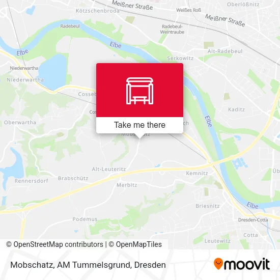 Карта Mobschatz, AM Tummelsgrund