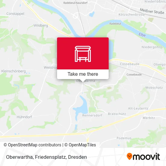 Карта Oberwartha, Friedensplatz