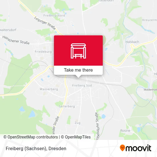 Freiberg (Sachsen) map