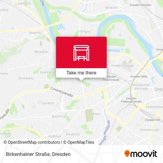 Карта Birkenhainer Straße