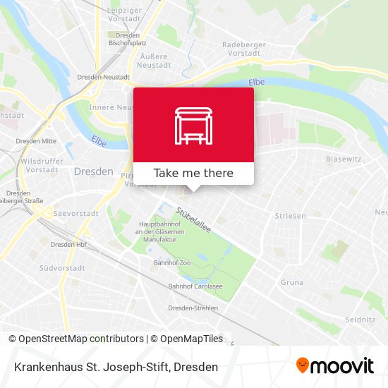 Krankenhaus St. Joseph-Stift map