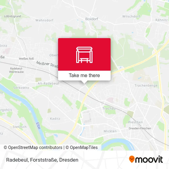 Карта Radebeul, Forststraße