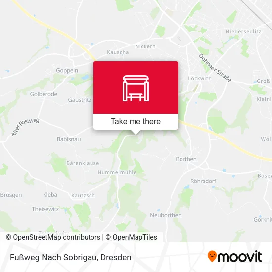Карта Fußweg Nach Sobrigau