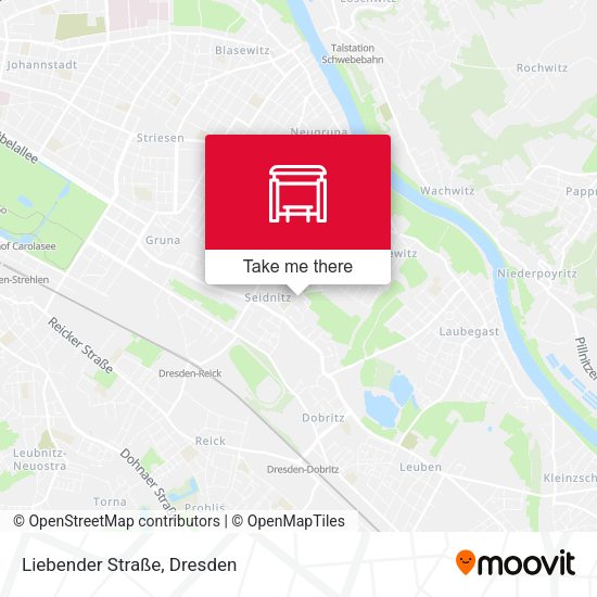 Карта Liebender Straße
