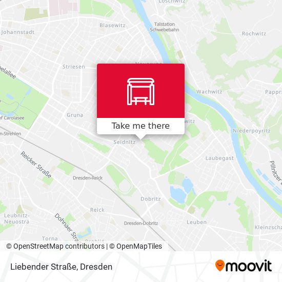 Liebender Straße map