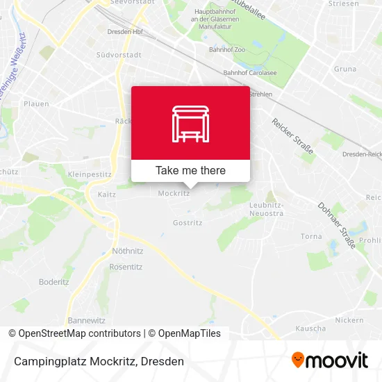 Карта Campingplatz Mockritz