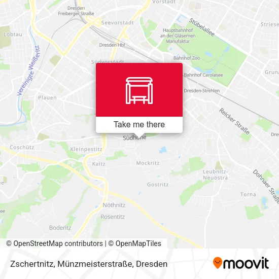 Карта Zschertnitz, Münzmeisterstraße