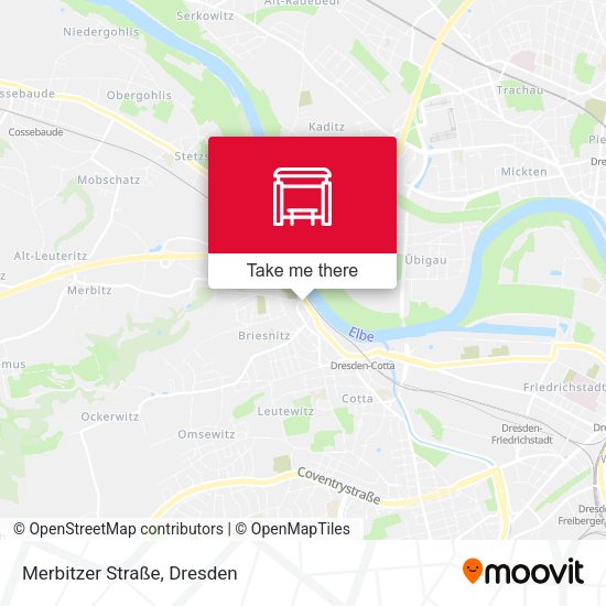 Карта Merbitzer Straße