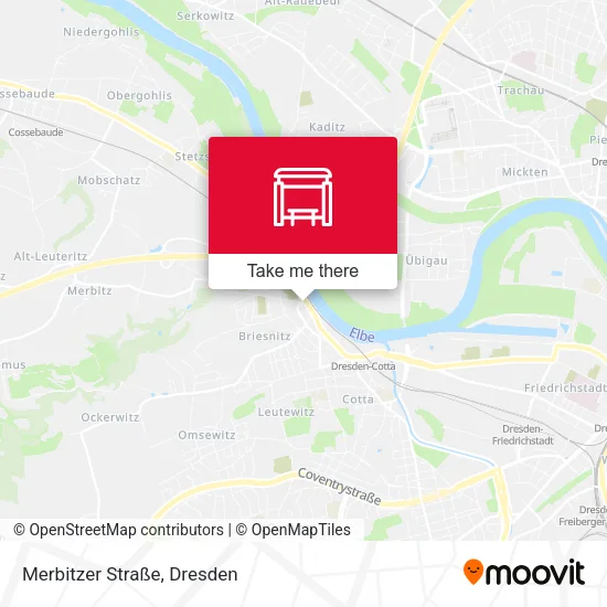 Карта Merbitzer Straße