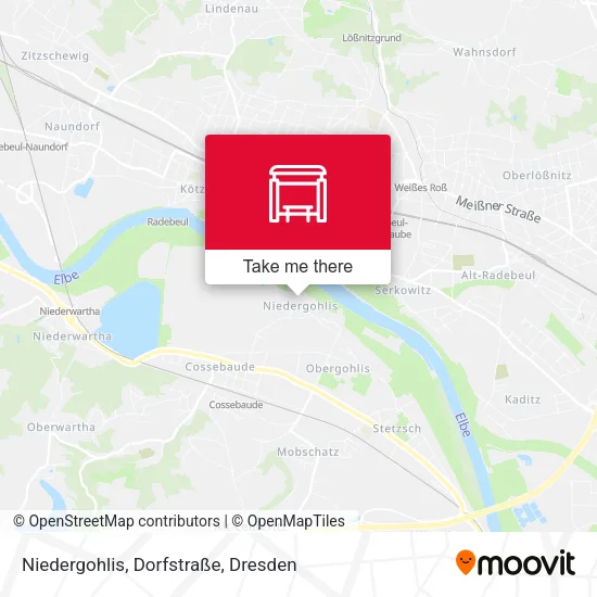 Niedergohlis, Dorfstraße map