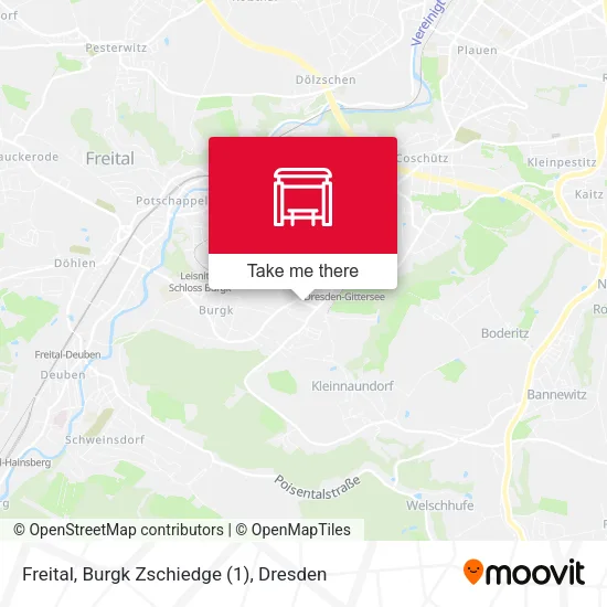 Карта Freital, Burgk Zschiedge (1)