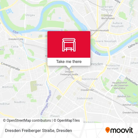 Карта Dresden Freiberger Straße