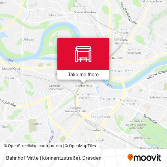Bahnhof Mitte (Könneritzstraße) map