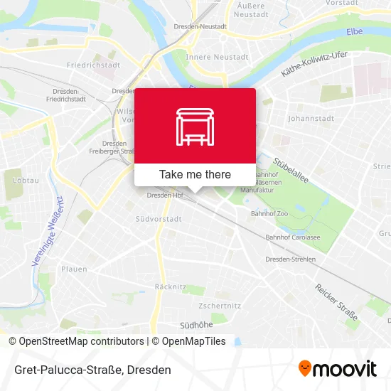 Карта Gret-Palucca-Straße