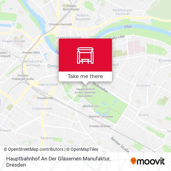 Hauptbahnhof An Der Gläsernen Manufaktur map