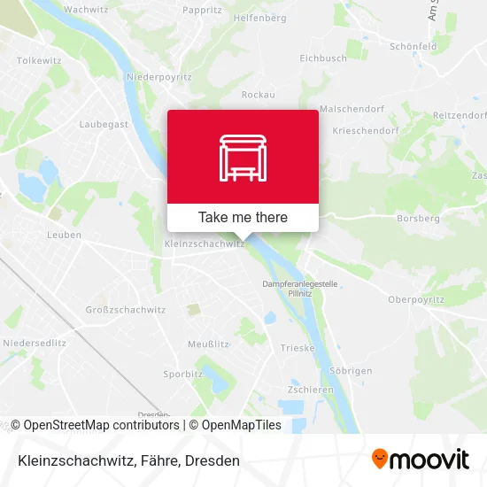 Kleinzschachwitz, Fähre map