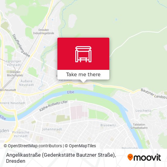 Angelikastraße (Gedenkstätte Bautzner Straße) map