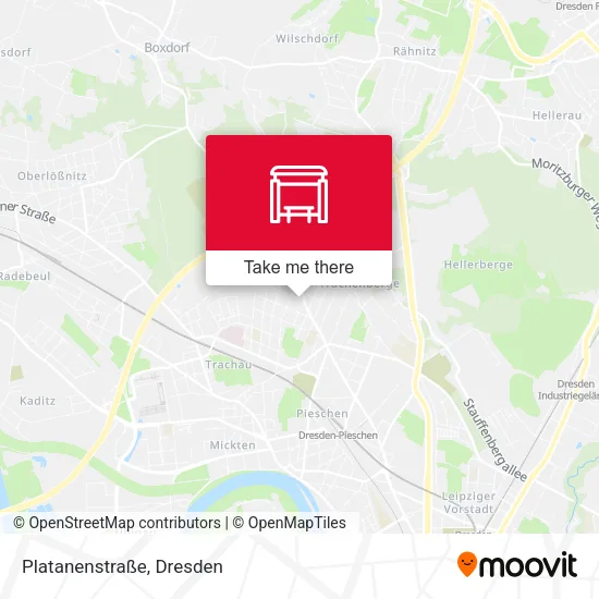 Platanenstraße map