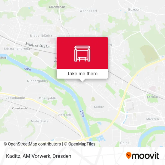 Карта Kaditz, AM Vorwerk