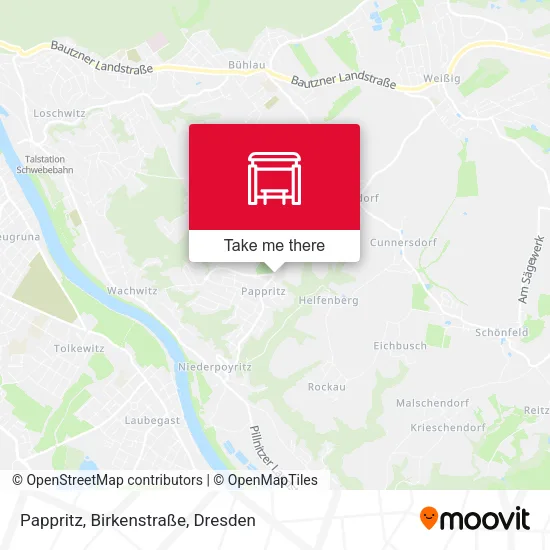 Карта Pappritz, Birkenstraße